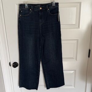 Liverpool Dark Blue Wide Leg Jeans
